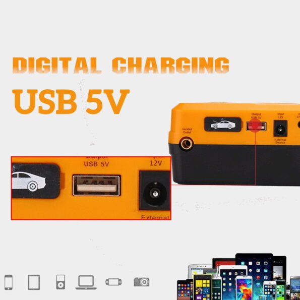 حقيبة الطوارئ المتكاملة للسيارات Booster Batterie + Compresseur — image 4