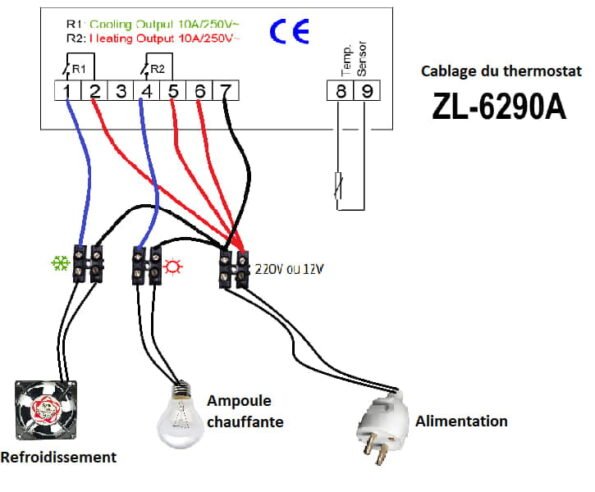 متحكم الحرارة Thermostat  ZL-6290A — image 5