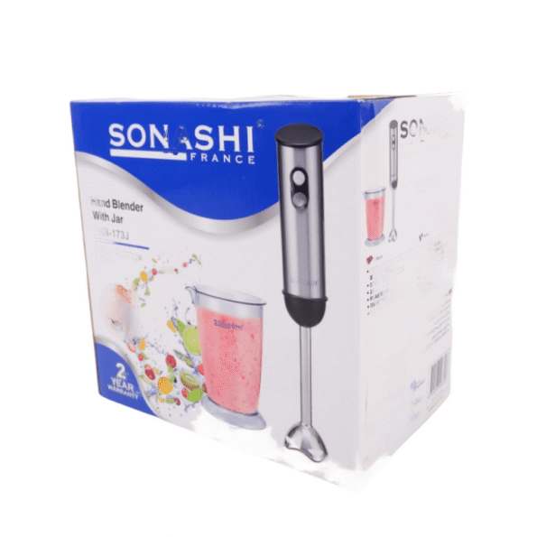 خلاط يدوي بسرعتين مع وعاء  سوناشي Bras Mixeur 2 Vitesses Avec Bol 1100mL 300W Sonashi SHB-173J — image 4