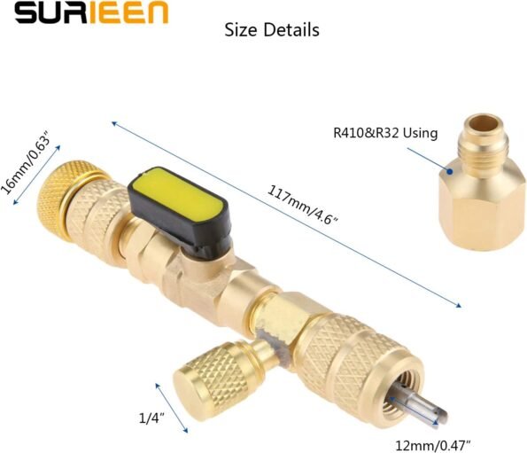 مزيل ومثبت الصمامات Dissolvant et installateur de valve avec double taille 1/4 & 5/16 — image 7