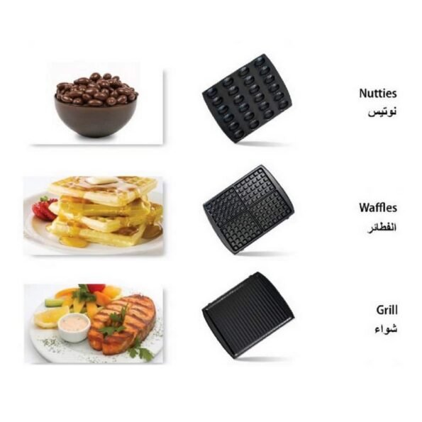 صانعة البانيني متعددة الاستخدامات Panineuse Multi Grill Sonashi SSM-862 - 7en1 760W — image 6