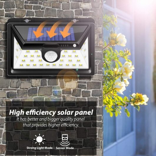 مصباح بالطاقة الشمسية Lampe Solaire avec Détecteur de Mouvement 32 LED — image 5